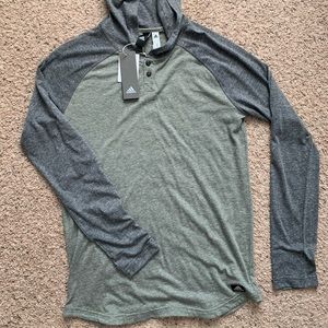 Adidas long sleeve hooded T-shirt NWT